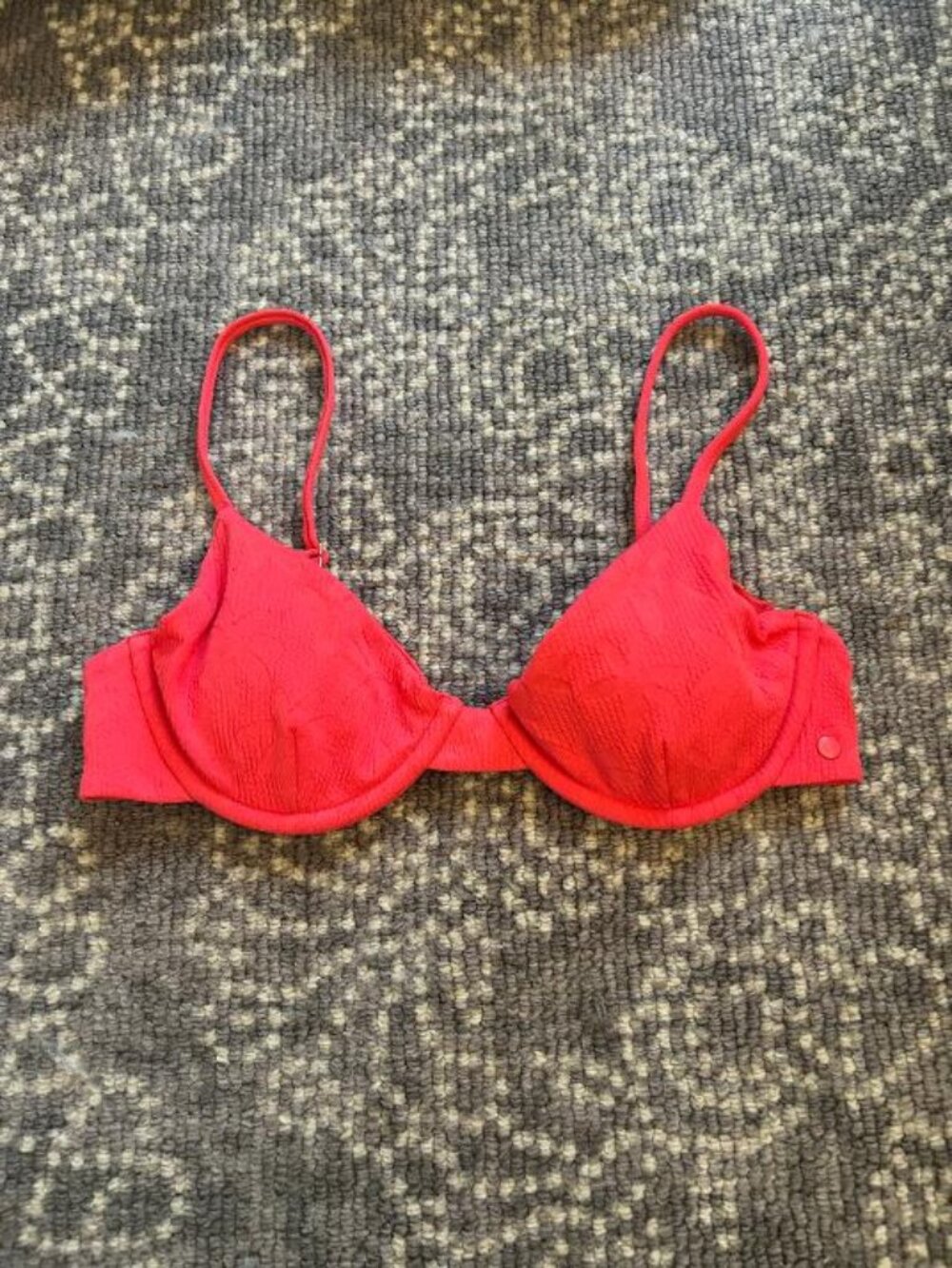 Volcom Blossom Daze Novelty Textured Underwire Bikini Top